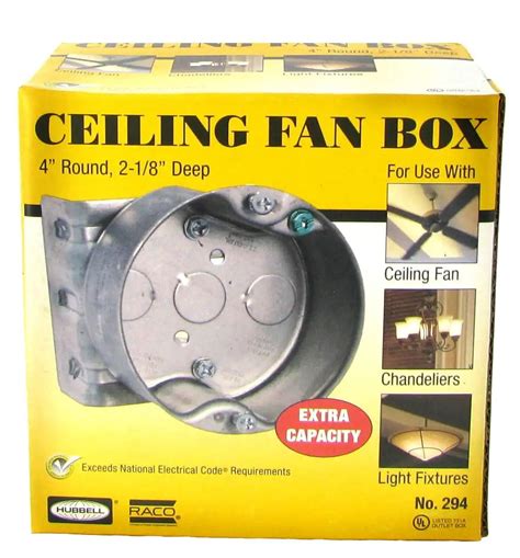 fan rated junction box 3 4|heavy duty ceiling fan box.